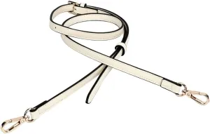 0.47" Mini Leather Purse Strap Adjustable Belt Crossbody Bag Wide Purse Straps Replacement Crossbody Gold Clasp Ivory