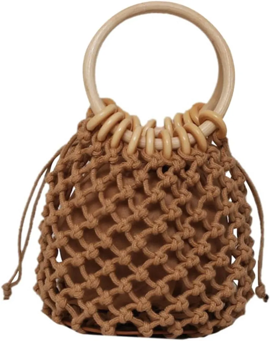 1Pc Attractive Summer Beach Handbag Durable Capacity Weaving Bag for Travel Stylish Tote for Women present for