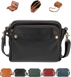 2023 New Crossbody PU leather Shoulder Bags and Clutches, Off-Crossbody Leather Shoulder Bags, Purse With Built In Wallet