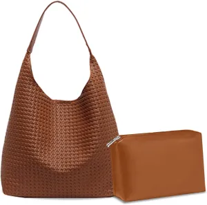 2025 Leather Tote Bag for Women Top-handle Shoulder Bag, Hobo Bags Large Capacity Soft Vegan Satchel Handbag for Women