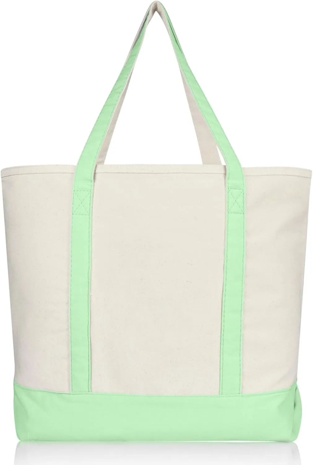 22" Heavy Duty Cotton Canvas Tote Bag (Zippered)