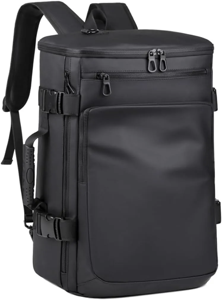 3 in 1 Business Backpack 17 Inch Laptop Backpack Work Travel Rucksack,Convertible to Shoulder Bag Handbag Briefcase(Black)
