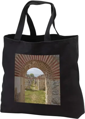 3dRose Greece, Philippi. Arches in ancient ruins of city. - Tote Bags (tb_343801)