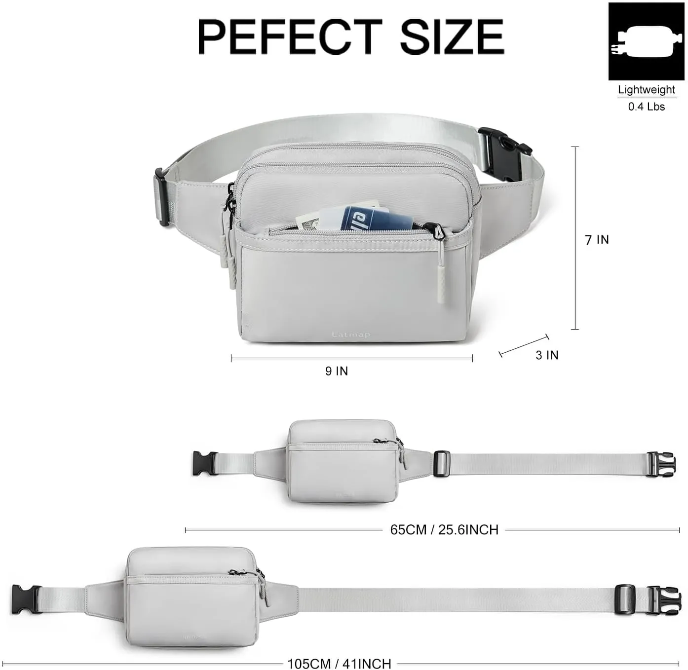3L Fanny Packs Belt Bag for Women Small Everywhere Crossbody Bag Waist Bag Faux Leather Sling Chest Bag Purse