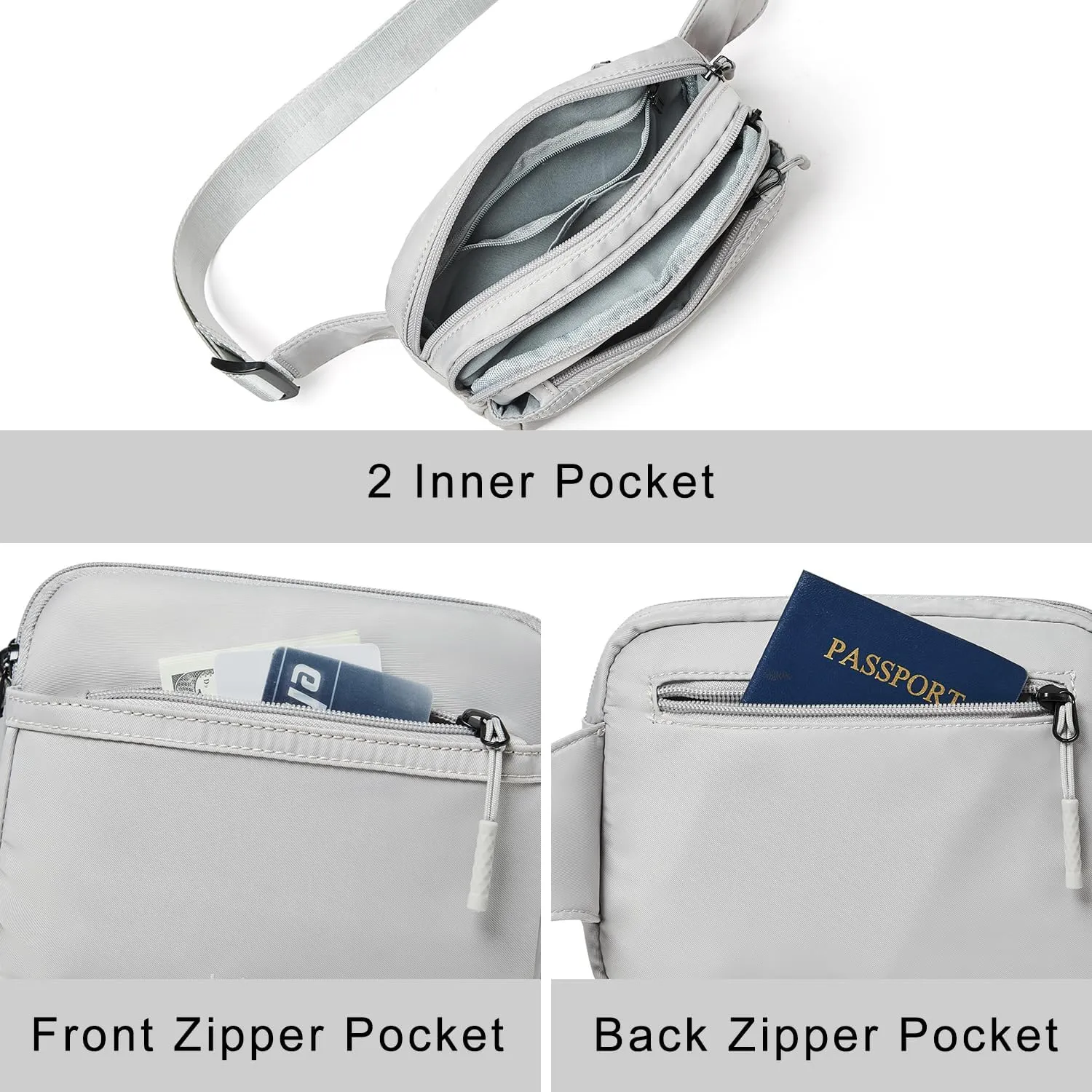 3L Fanny Packs Belt Bag for Women Small Everywhere Crossbody Bag Waist Bag Faux Leather Sling Chest Bag Purse