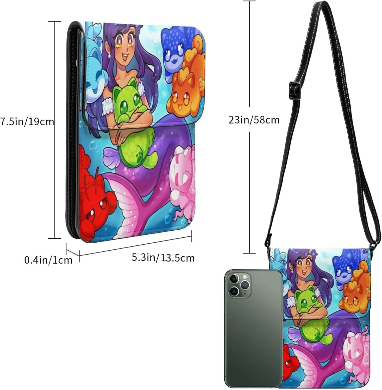 A-Phmau Cell Phone Purse Crossbody Bag For Outdoor Travel Sports Camping Hiking Shoulder Bags