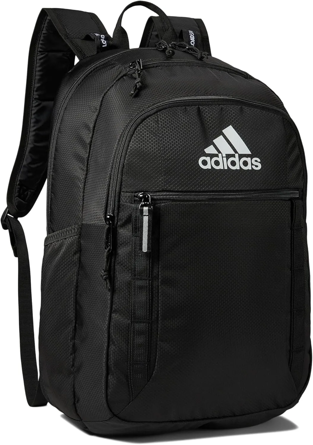 adidas Excel Backpack, Durable Large Athletic Laptop Bag, Black/White, One Size