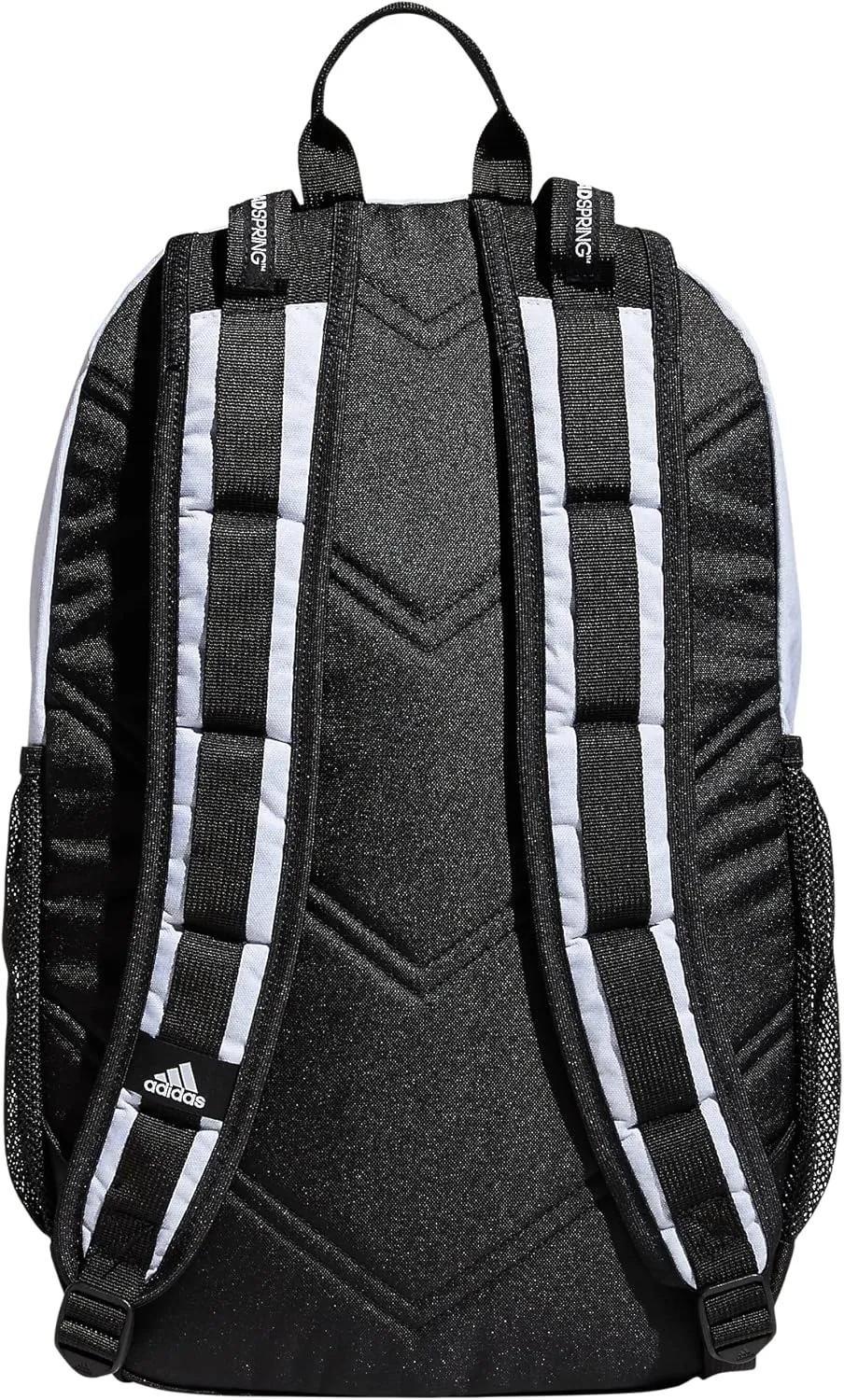 adidas Excel Laptop Durable Large Athletic Gym Backpack Bag, Jersey White/Black FW21, One Size