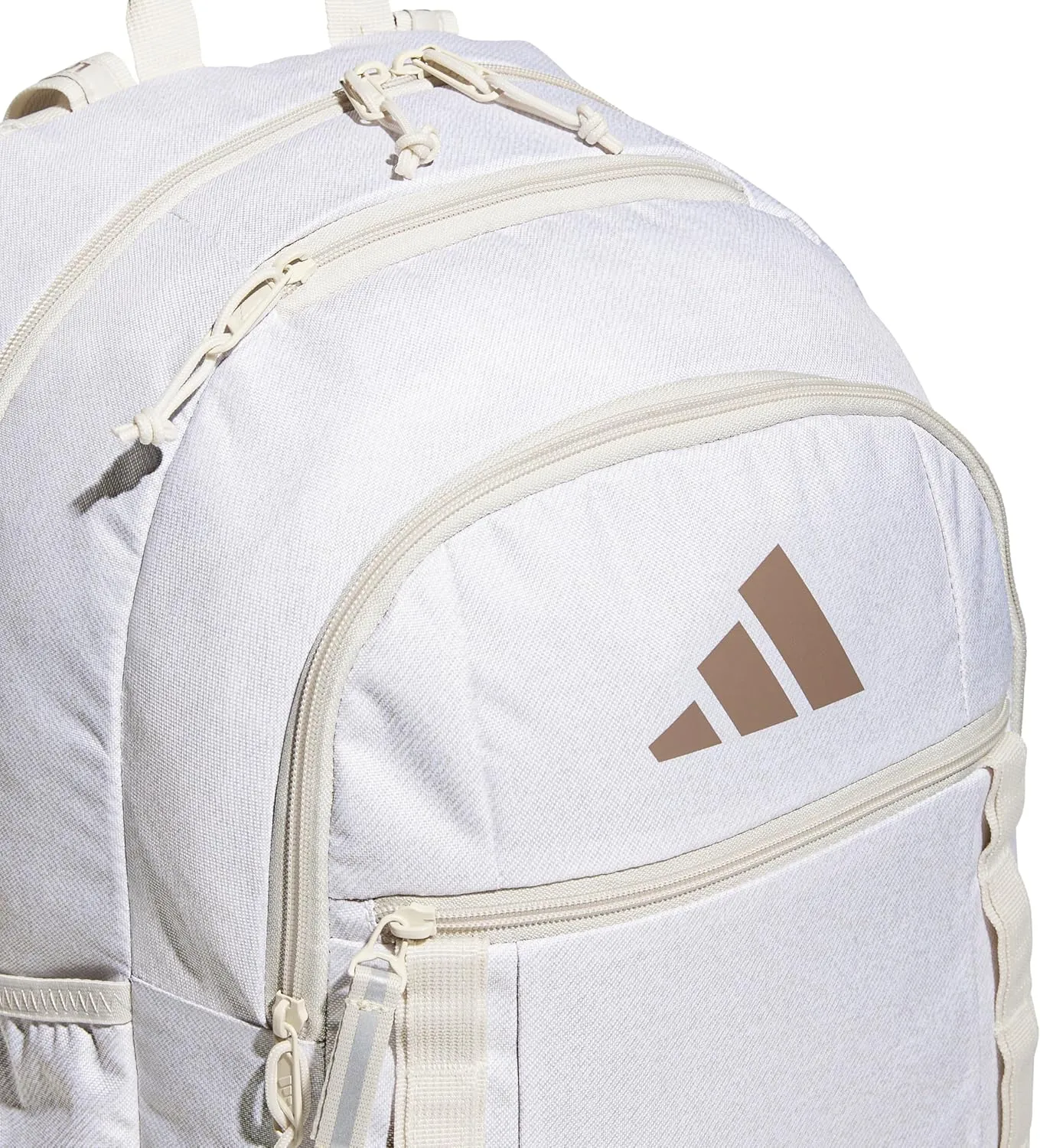adidas Excel Laptop Durable Large Athletic Gym Backpack Bag, Twill Alumina/Trace Brown, One Size