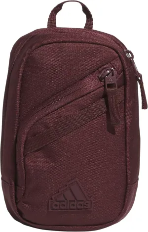 adidas Prime Mini Sling Crossbody Bag, Small Size for Festivals and Travel, Aurora Ruby Red, OSFA