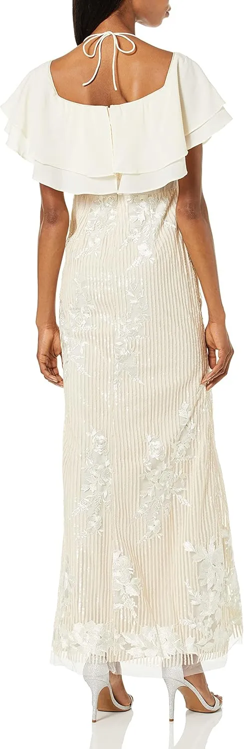 Aidan Mattox Women's Popover Sequin Gown