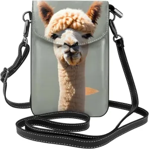 Alpaca avatar Printed Women's Crossbody Phone Bag - Perfect for Travel and Shopping