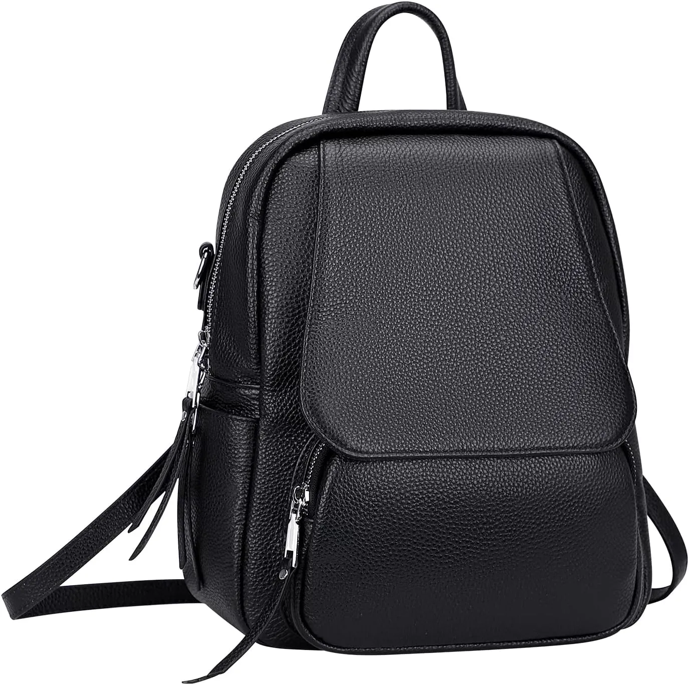 ALTOSY Mini Genuine Leather Backpack for Women Convertible Backpack Purse Shoulder Handbag Crossbody Bag 4 in 1 to Carry