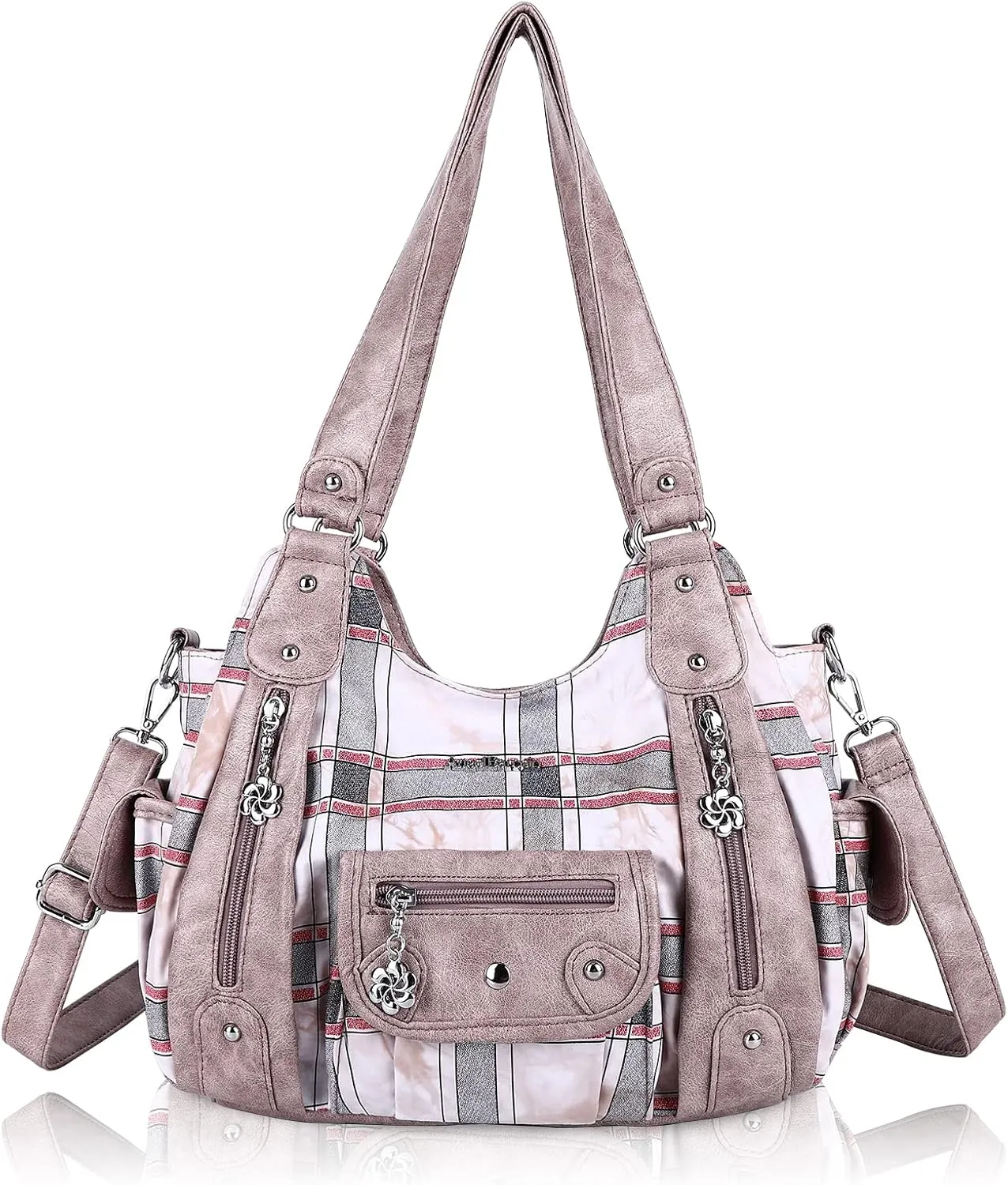 Angel Barcelo Womens Purses and Handbags PU Leather Shoulder Bag Fashion Hobo Bags for Girls