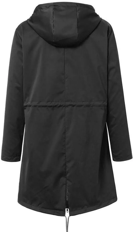 Aniywn Raincoat Women Waterproof Long Hooded Trench Coats Windbreaker Travel Jacket Lightweight Fall Outwear Tops Jacket