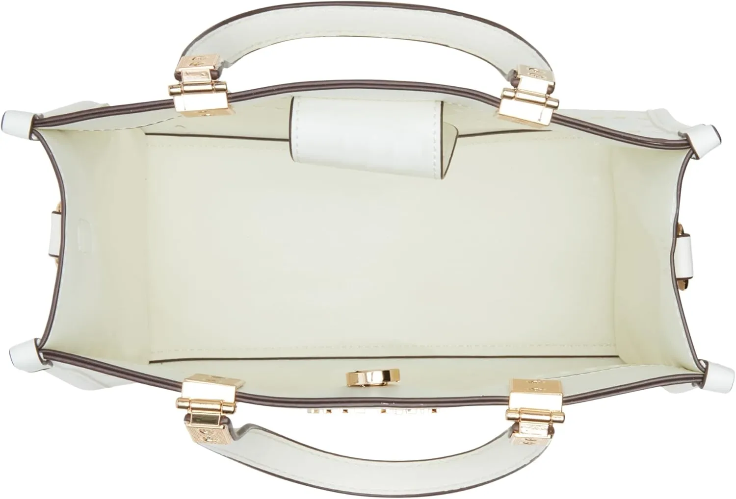 Anne Klein Perforated Mini Satchel with Convertible Straw Crossbody