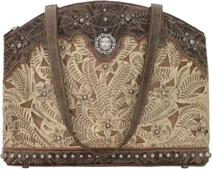 Annie's Secret Half Moon Tote for Women | Leather Lined Ambidextrous Conceal Carry Pocket on Back