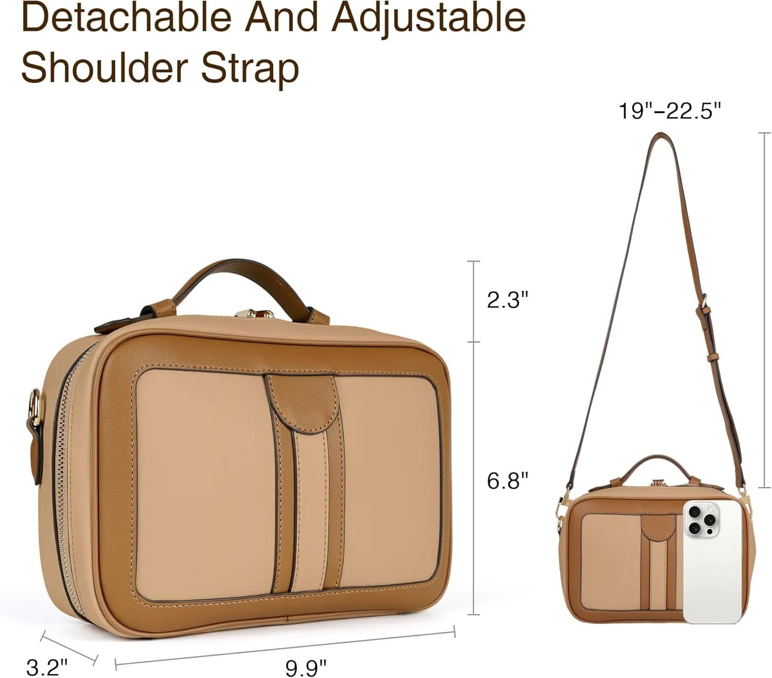 Anti Theft Crossbody Bag For Women Men Trendy. Rfid Blocking Bag Locking Zippered Travel Bag Top Handle Shoulder Handbags