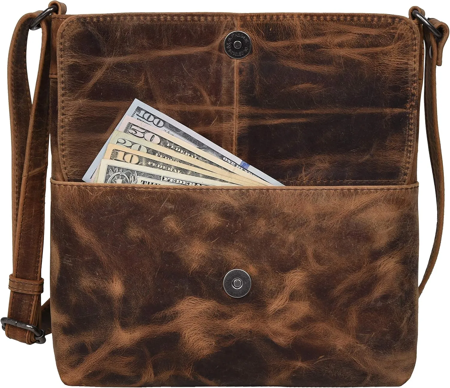 ANTONIO VALERIA Christmas Gift Piper Leather Crossbody Bag