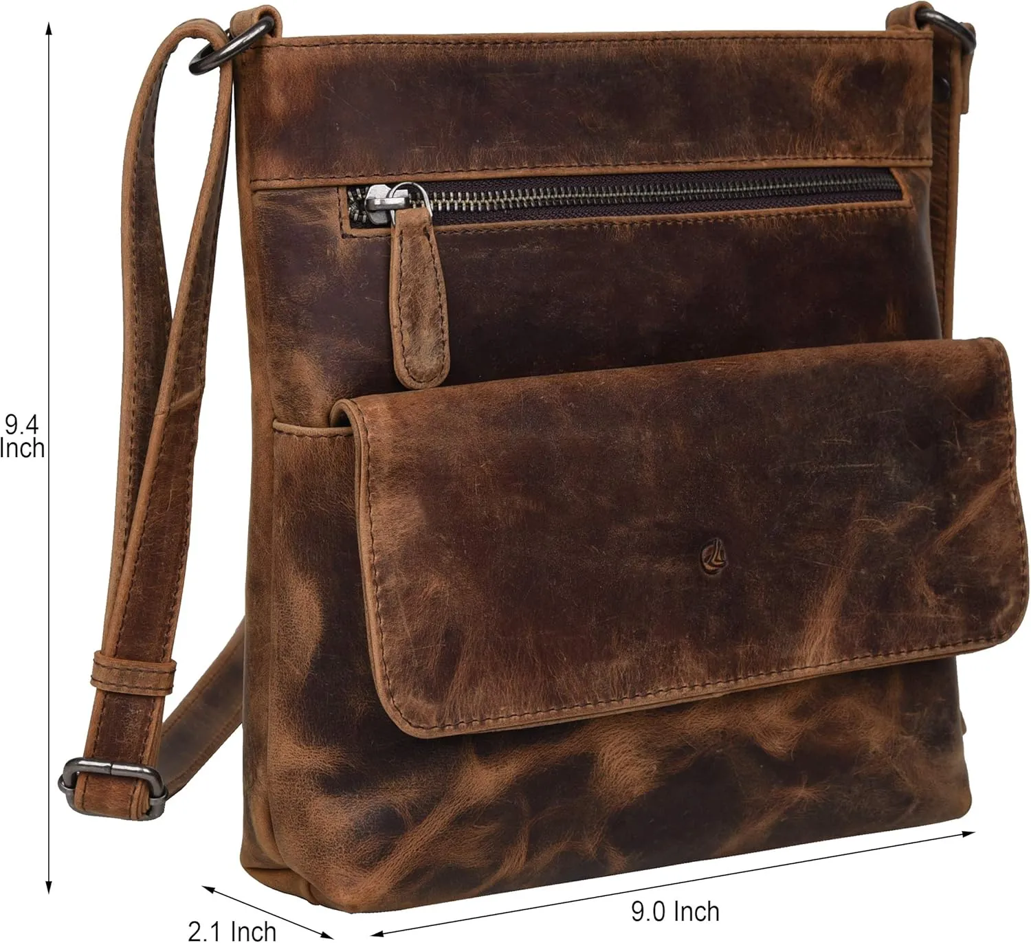 ANTONIO VALERIA Christmas Gift Piper Leather Crossbody Bag