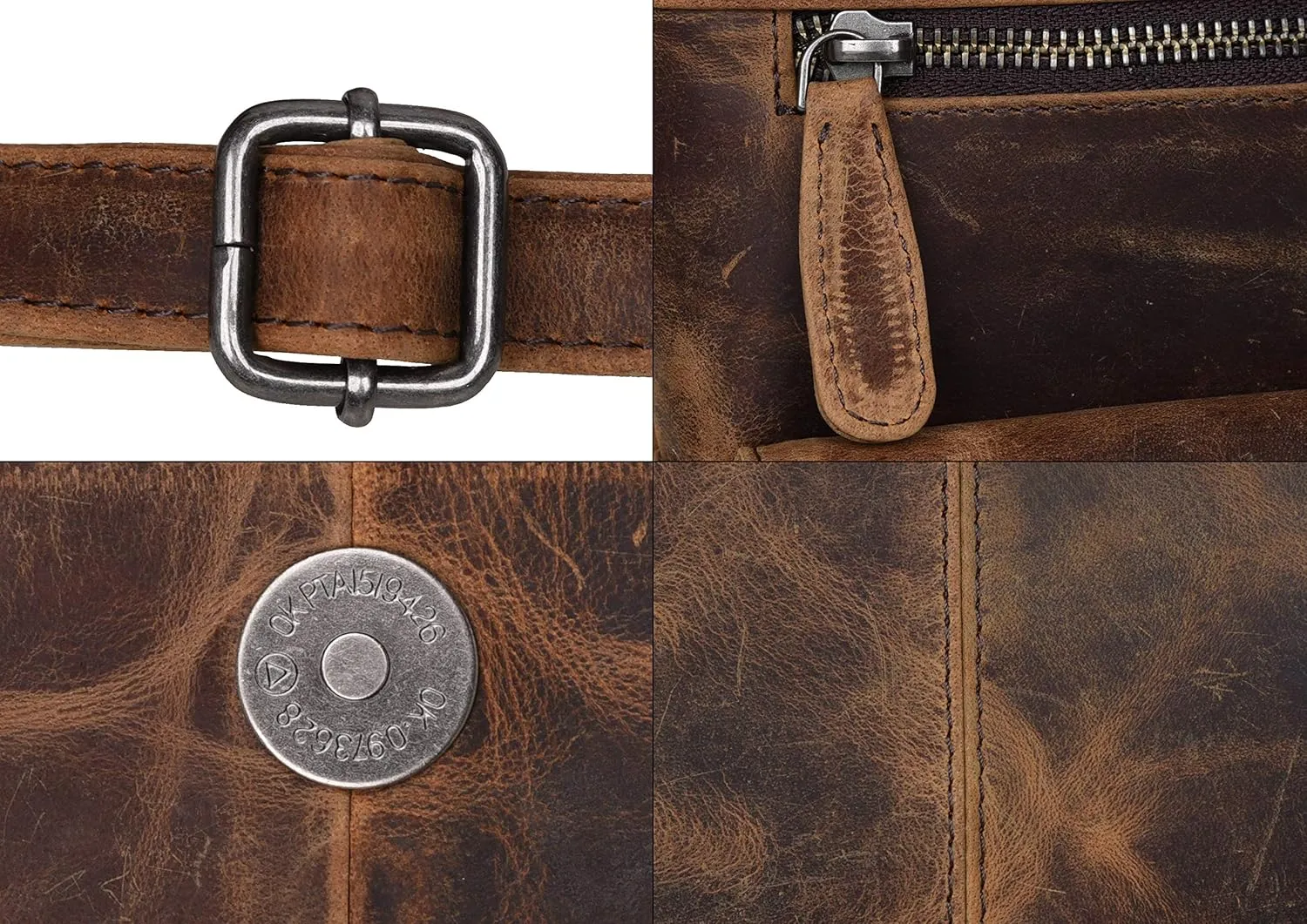 ANTONIO VALERIA Christmas Gift Piper Leather Crossbody Bag