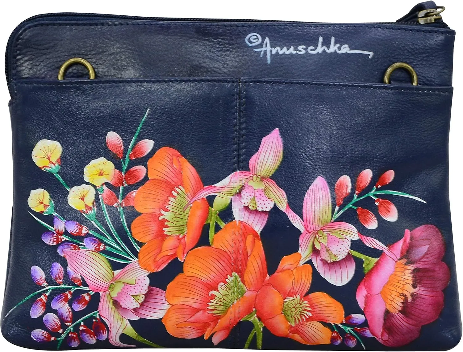 Anuschka Women’s Genuine Leather Three-In-One Clutch - Hand Painted Exterior