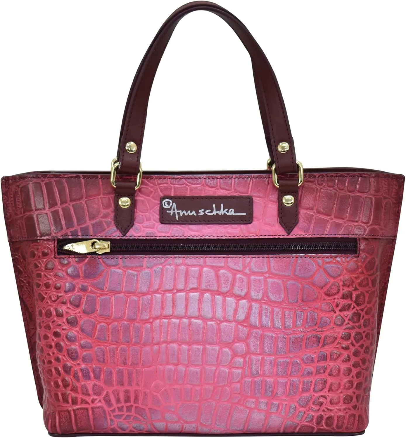 Anuschka Women's Original Hand-Painted Genuine Leather Medium Tote