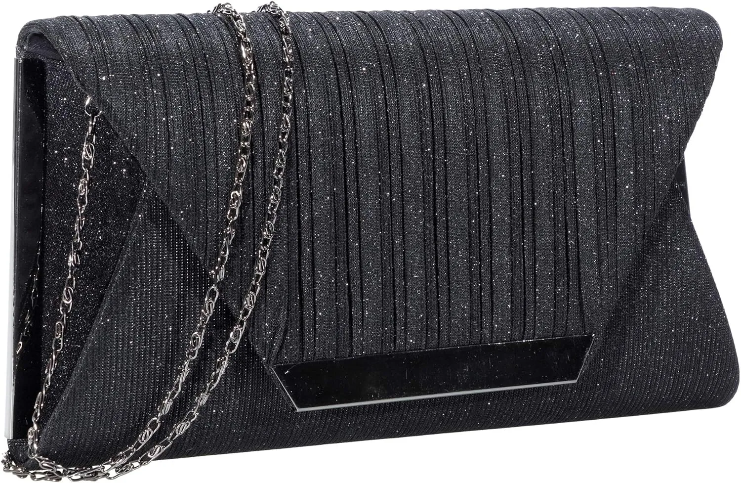 AO ALI VICTORY Glitter Clutch Purses for Women Evening Bags Clutches Flap Envelope Handbags Large Wedding Party Prom Purse