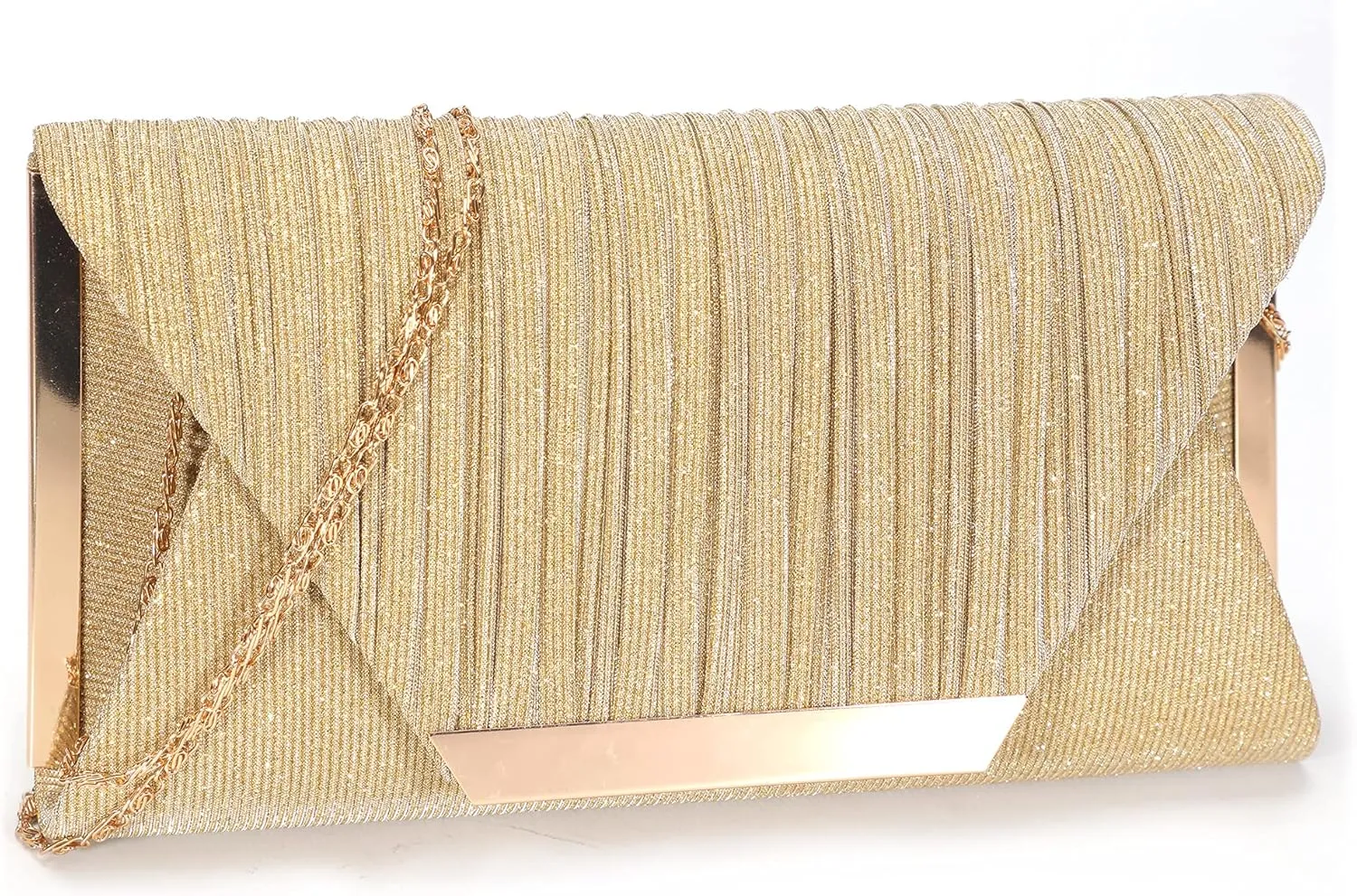 AO ALI VICTORY Glitter Clutch Purses for Women Evening Bags Clutches Flap Envelope Handbags Large Wedding Party Prom Purse