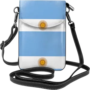 Argentine flag Printed Women's Crossbody Phone Bag - Perfect for Travel and Shopping