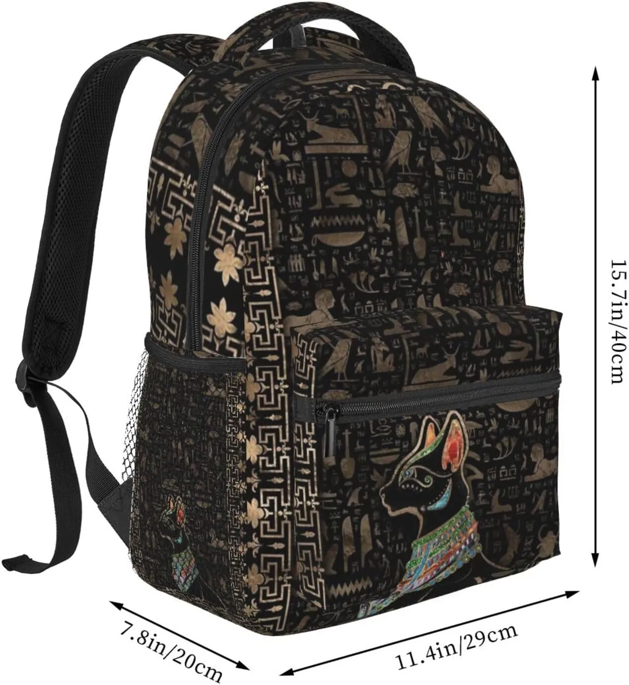 ASYG Egyptian Backpack Hieroglyphics Laptop Backpack Ancient Egytp Tablet Travel Bag Egypt Bag