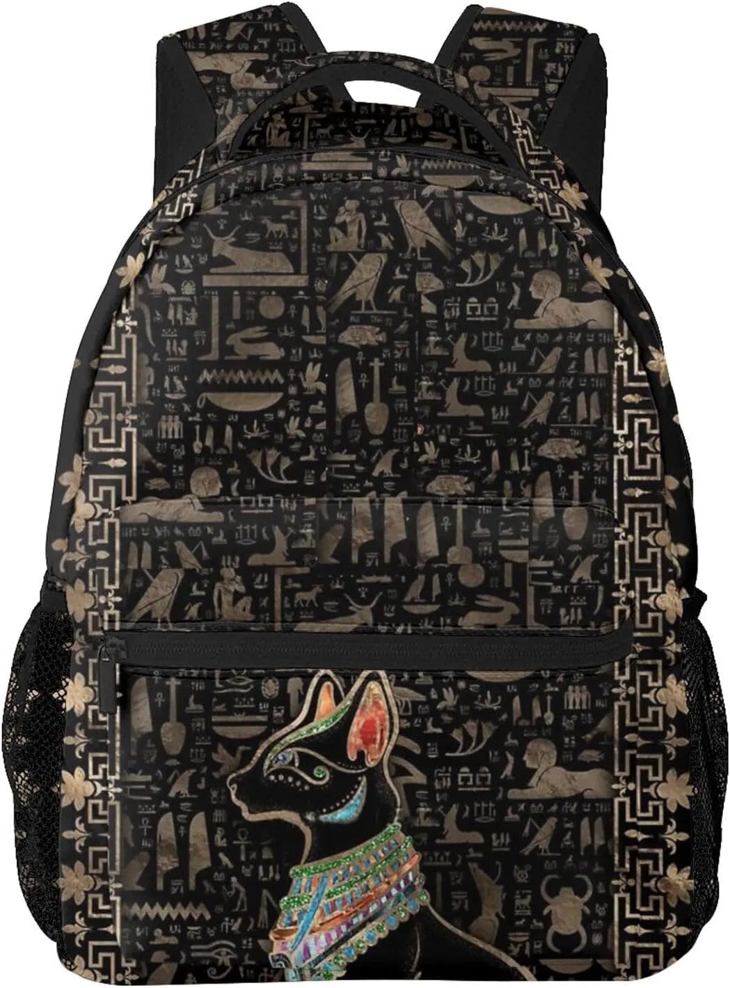 ASYG Egyptian Backpack Hieroglyphics Laptop Backpack Ancient Egytp Tablet Travel Bag Egypt Bag