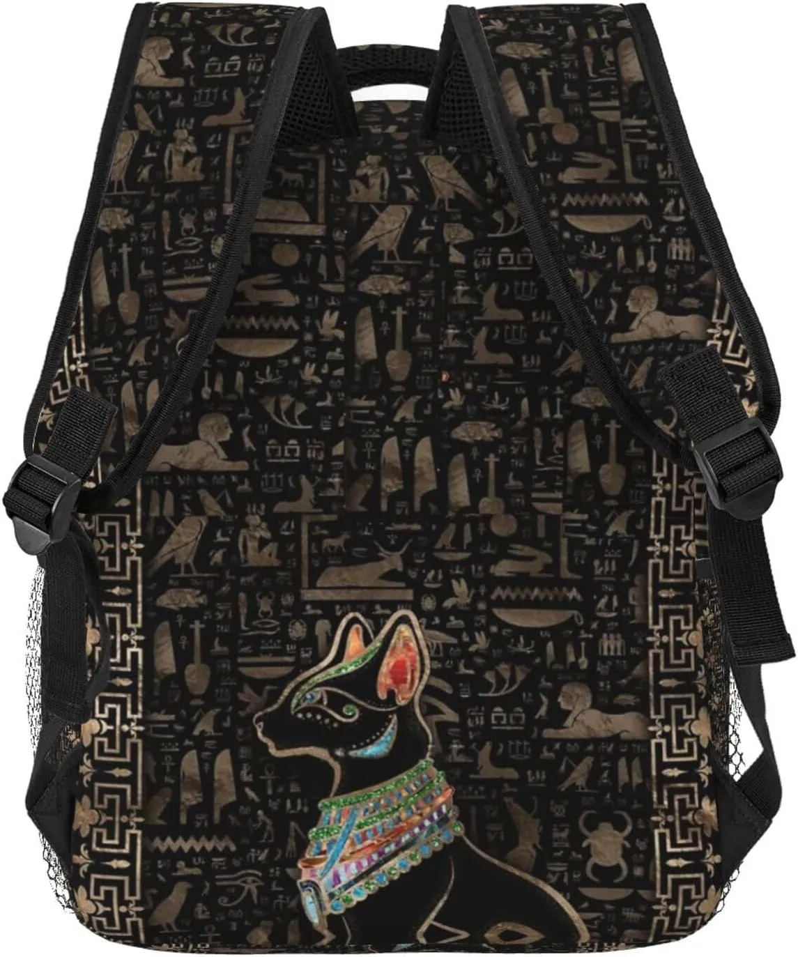 ASYG Egyptian Backpack Hieroglyphics Laptop Backpack Ancient Egytp Tablet Travel Bag Egypt Bag