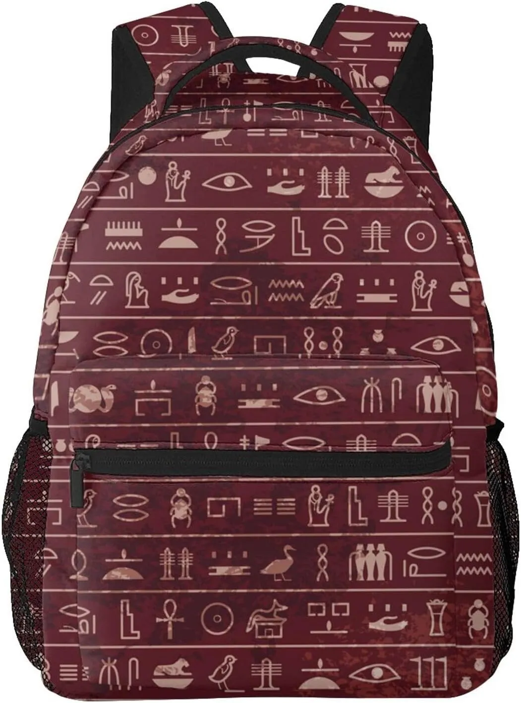 ASYG Egyptian Backpack Hieroglyphics Laptop Backpack Ancient Egytp Tablet Travel Bag Egypt Bag