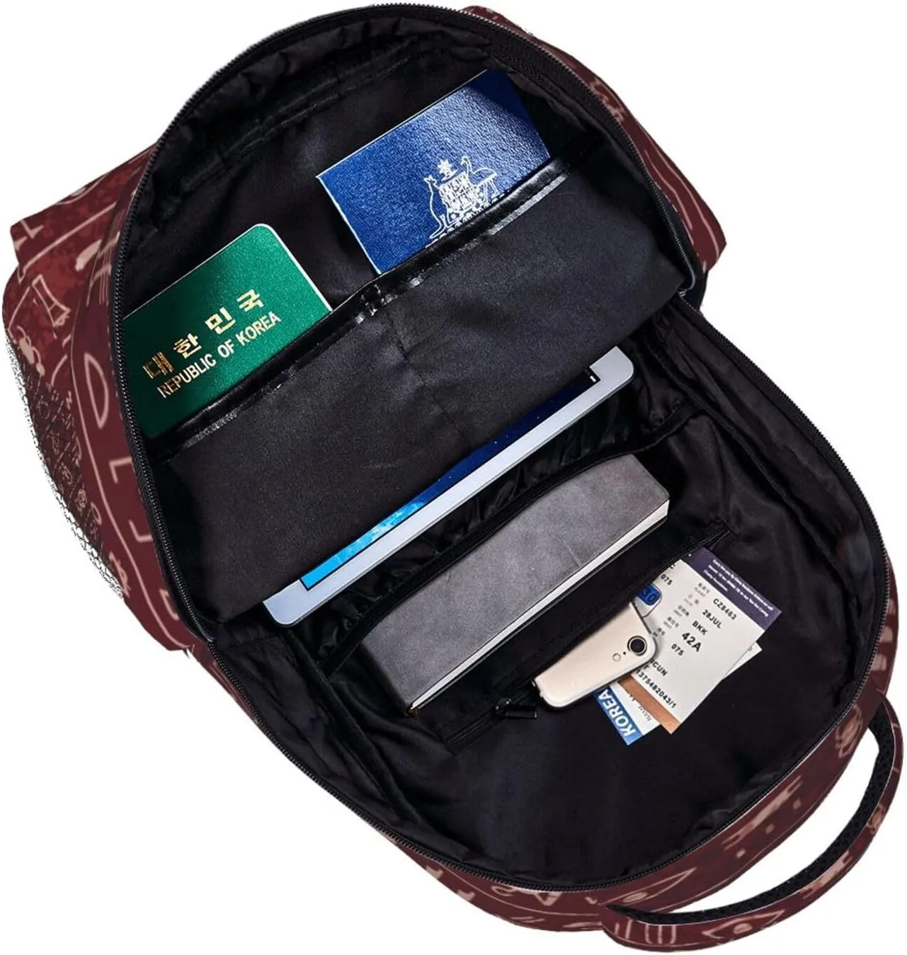 ASYG Egyptian Backpack Hieroglyphics Laptop Backpack Ancient Egytp Tablet Travel Bag Egypt Bag