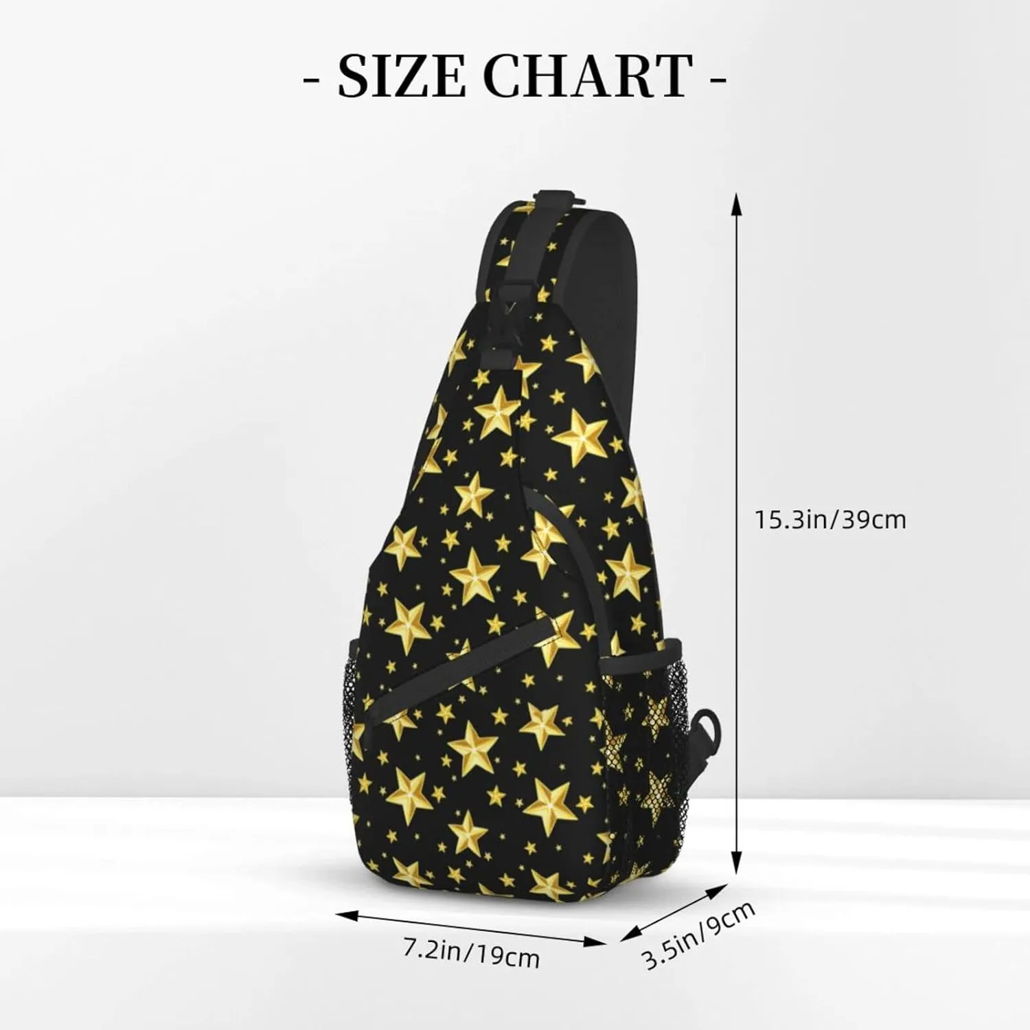 ASYG Galaxy Printed Sling Bag Star Crossbody Chest Daypack Casual Backpack Women Shoulder Bag For Travel Picnic