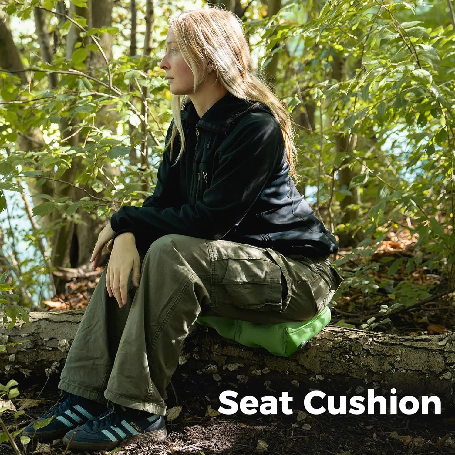 ATEPA 4-in-1 Inflatable Pillow, Ultralight Portable Inflatable Seat Cushion Neck & Lumbar Support Crossbody Bag with Zippered Protection, Convertible Strap for Travel Hiking Airplane Backpacking Beach