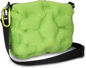 ATEPA 4-in-1 Inflatable Pillow, Ultralight Portable Inflatable Seat Cushion Neck & Lumbar Support Crossbody Bag with Zippered Protection, Convertible Strap for Travel Hiking Airplane Backpacking Beach