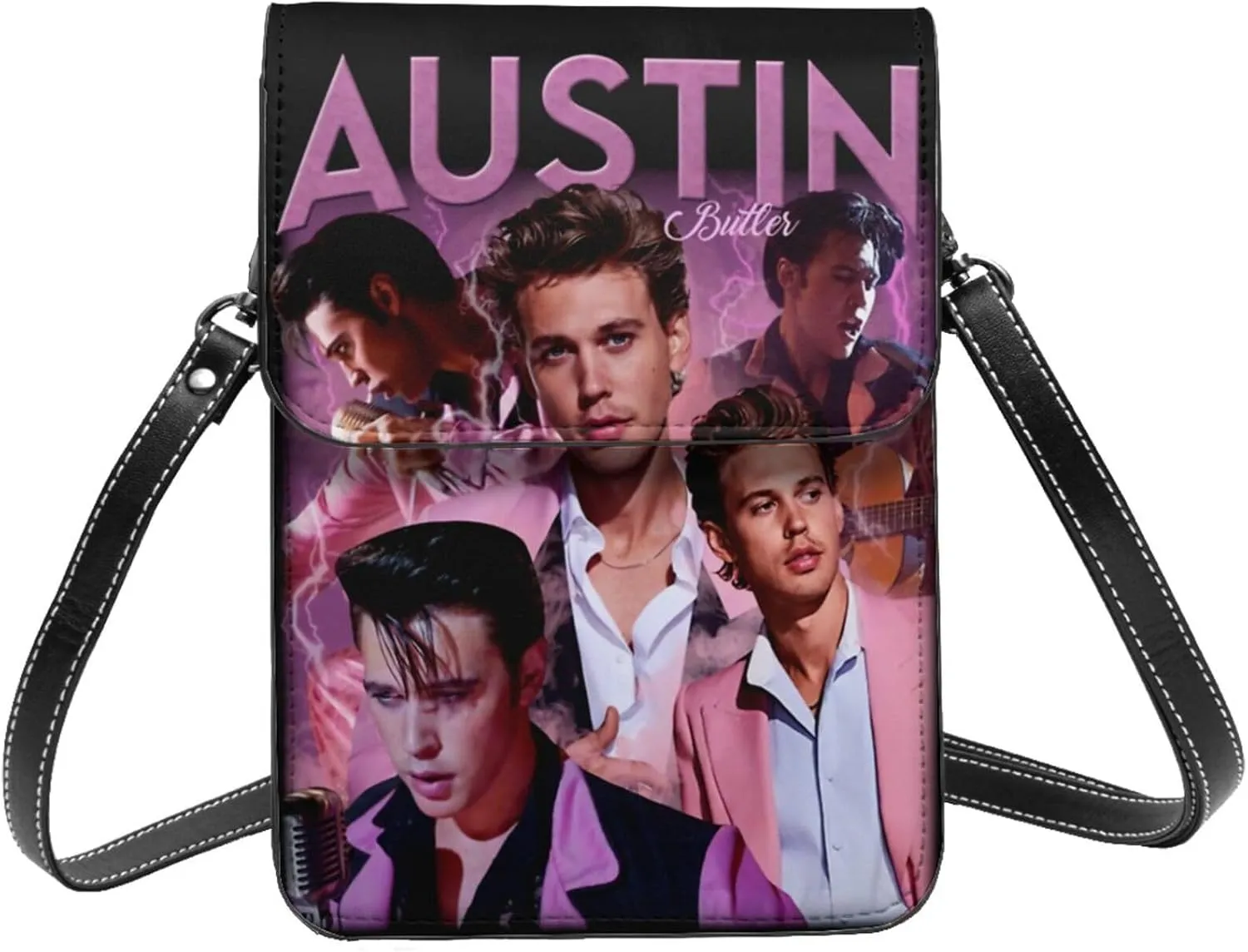Austin Butler Small Cell Phone Purse Fashion Mini Crossbody Bags With Strap Adjustable Handba For Women Black
