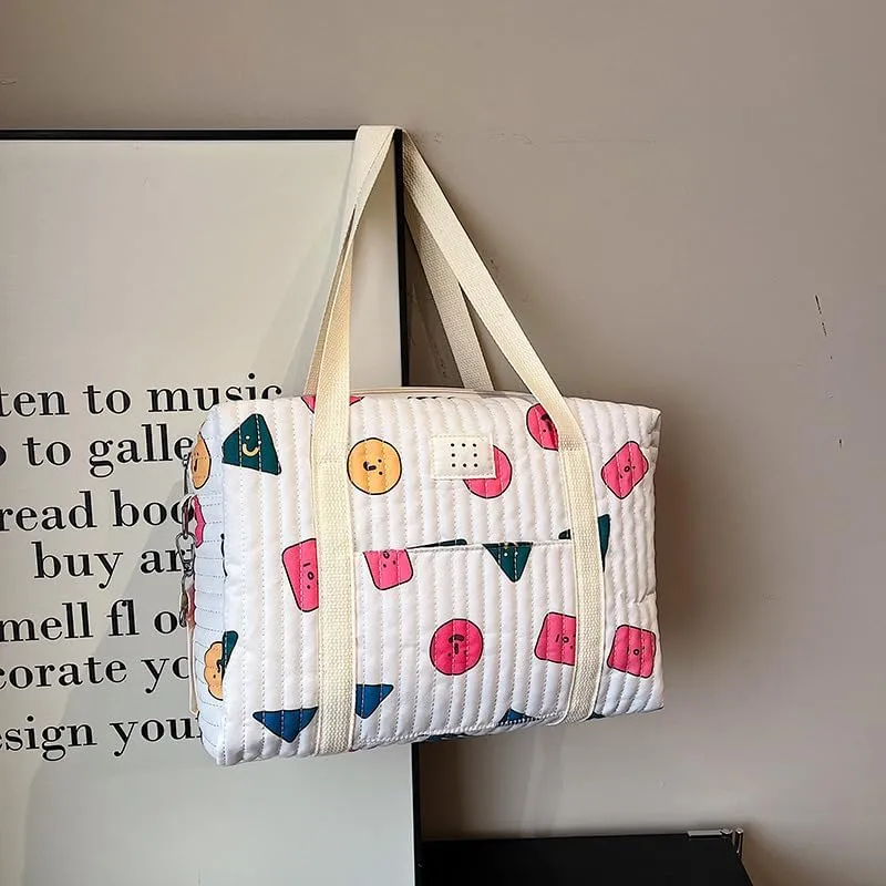 Baby Diaper Tote Bag Stroller Storage Bag Infant Carriages Diaper Organizer Pouches Handbag Embroidered Mommy Bag