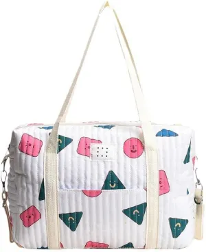 Baby Diaper Tote Bag Stroller Storage Bag Infant Carriages Diaper Organizer Pouches Handbag Embroidered Mommy Bag