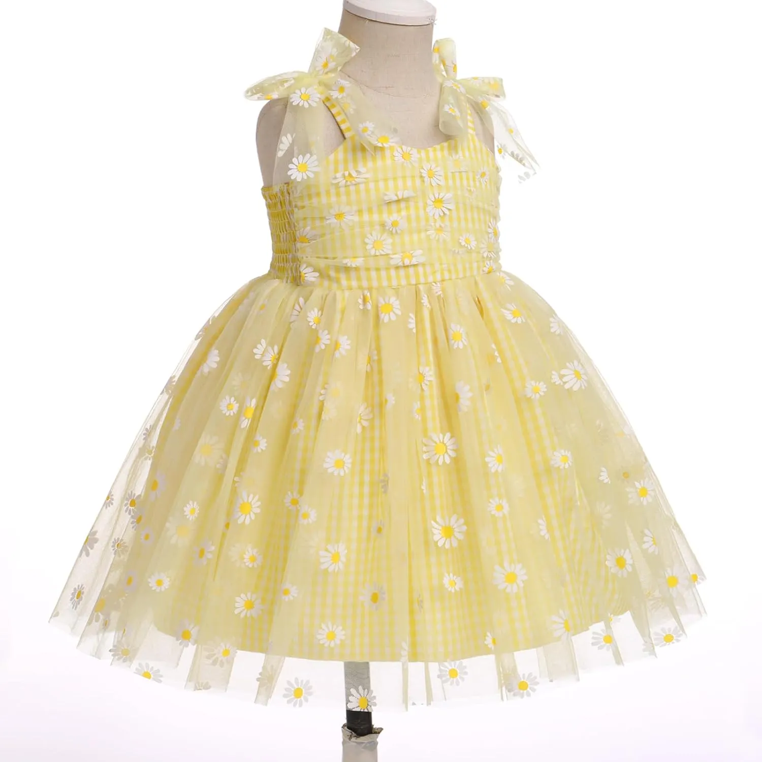 Baby Girls Tutu Dress Summer Sleeveless Backless Princess Birthday Party Dresses Sequin Ruffle Tulle Bowknot Sundress