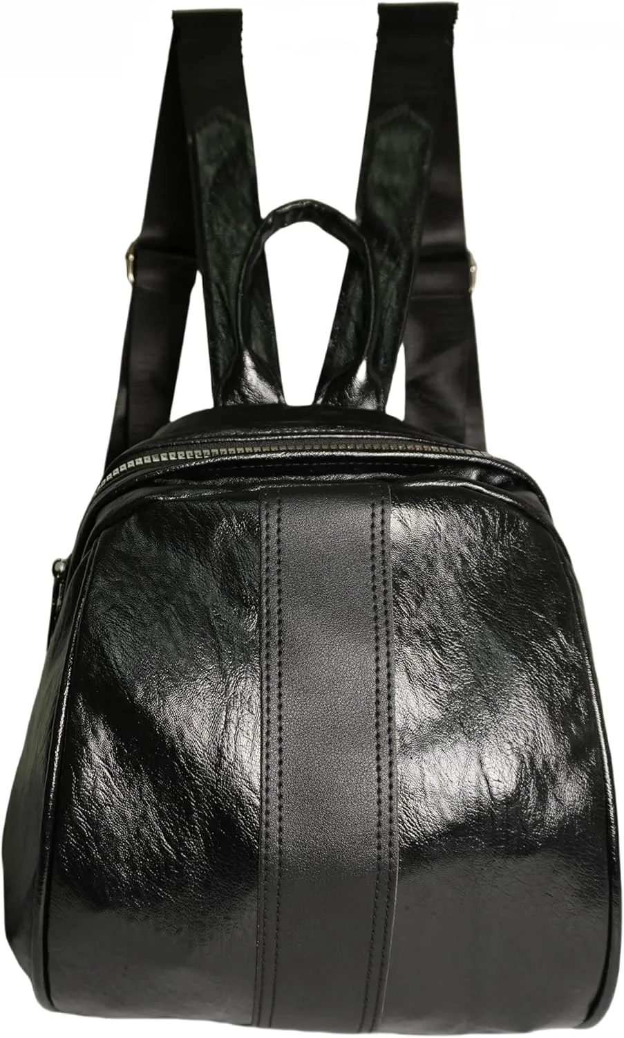 Backpack Purse for Women, Fashion Designer-Inspired PU Leather Convertible Travel Shoulder Bag & Tote in (Black)