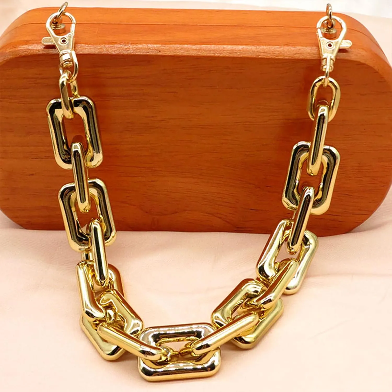 Bag Chain Acrylic Bag Strap Purse Bag Handle Shoulder Strap Replacement，Handbag Decoration Chain, Bag Accessories Charms