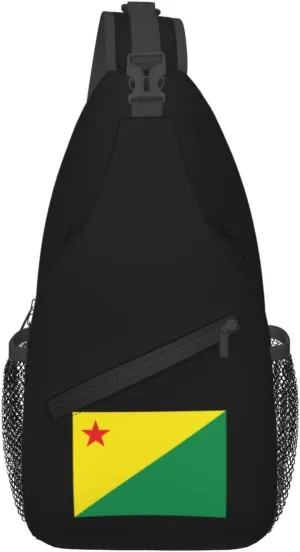 Bandeira Do Acre Crossbody Bags For Women Men Chest Backpack Gym Shoulder Bag Travel Outdoor Sports Casual Crossbody Bags