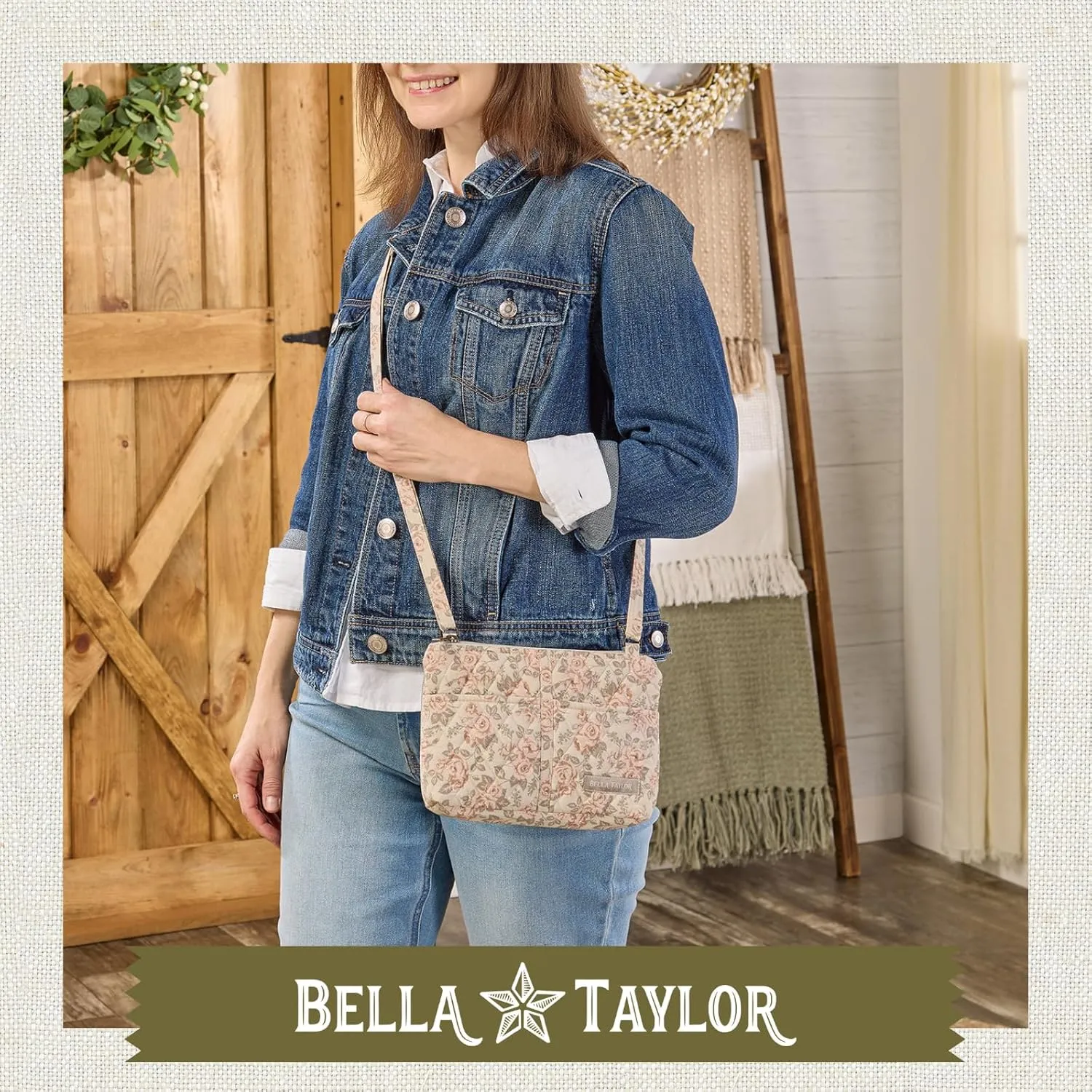 Bella Taylor Essentials Crossbody Purse with Built In Wallet