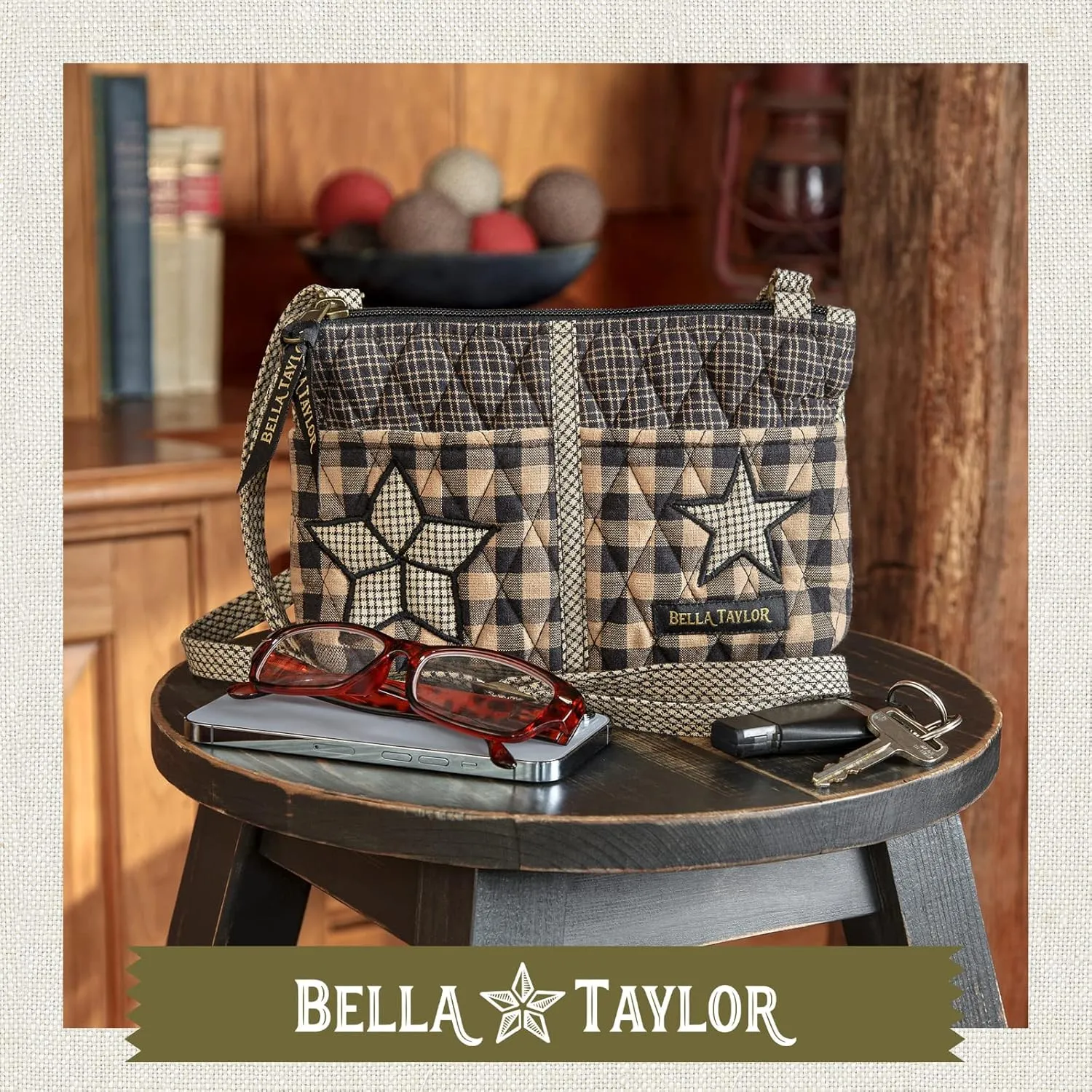Bella Taylor Essentials Crossbody Purse with Built In Wallet