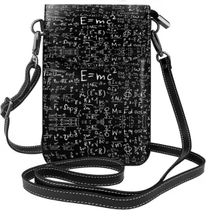 Blackboard Wallpaper Lightweight Small Crossbody Bags Cell Phone Purses Travel Pouch Shoulder Bag For Women