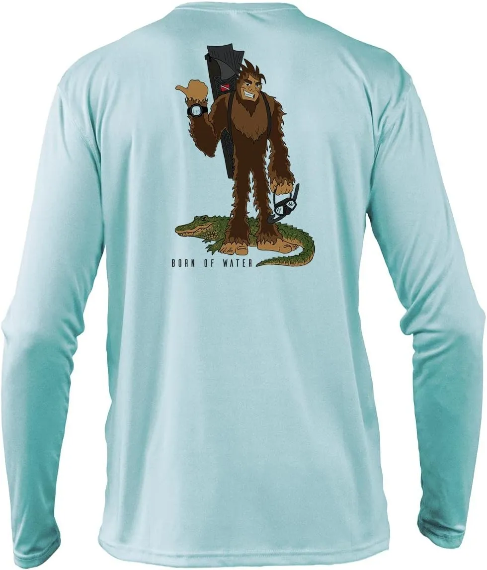 Born of Water Skunk Ape Freediving Shirt: UV UPF  50 Long Sleeve