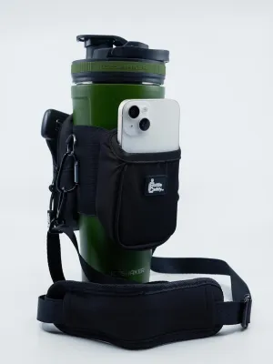 Bottle Caddy™ - The Original Water Bottle Pouch with a Wallet and Phone Holder, ideal for Gym Lovers, Hydro Enthusiasts, Hikers, and Athletes. The Best Water Bottle Accessories for Reusable Bottles